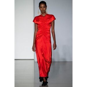 TOVE silk Aubree Dress Vivid Red FR38/UK10/US6